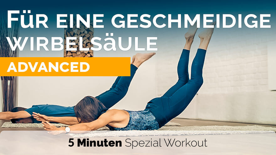 Pilates Kurzprogramm geschmeidige Wirbelsäule - Advanced